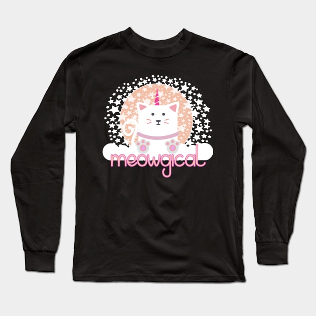 Meowgical Long Sleeve T-Shirt by Iamthepartymonster